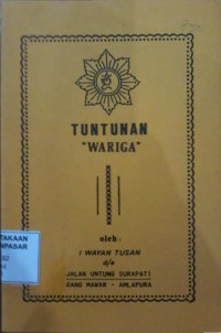 Image of Tuntunan Wariga